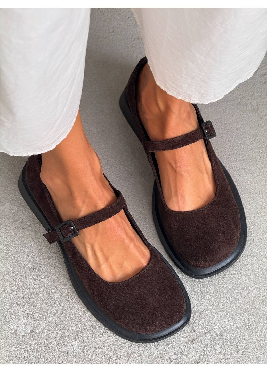 No Brand Туфлі жіночі з анатомічним носиком темно-коричневий з, — (358204531)