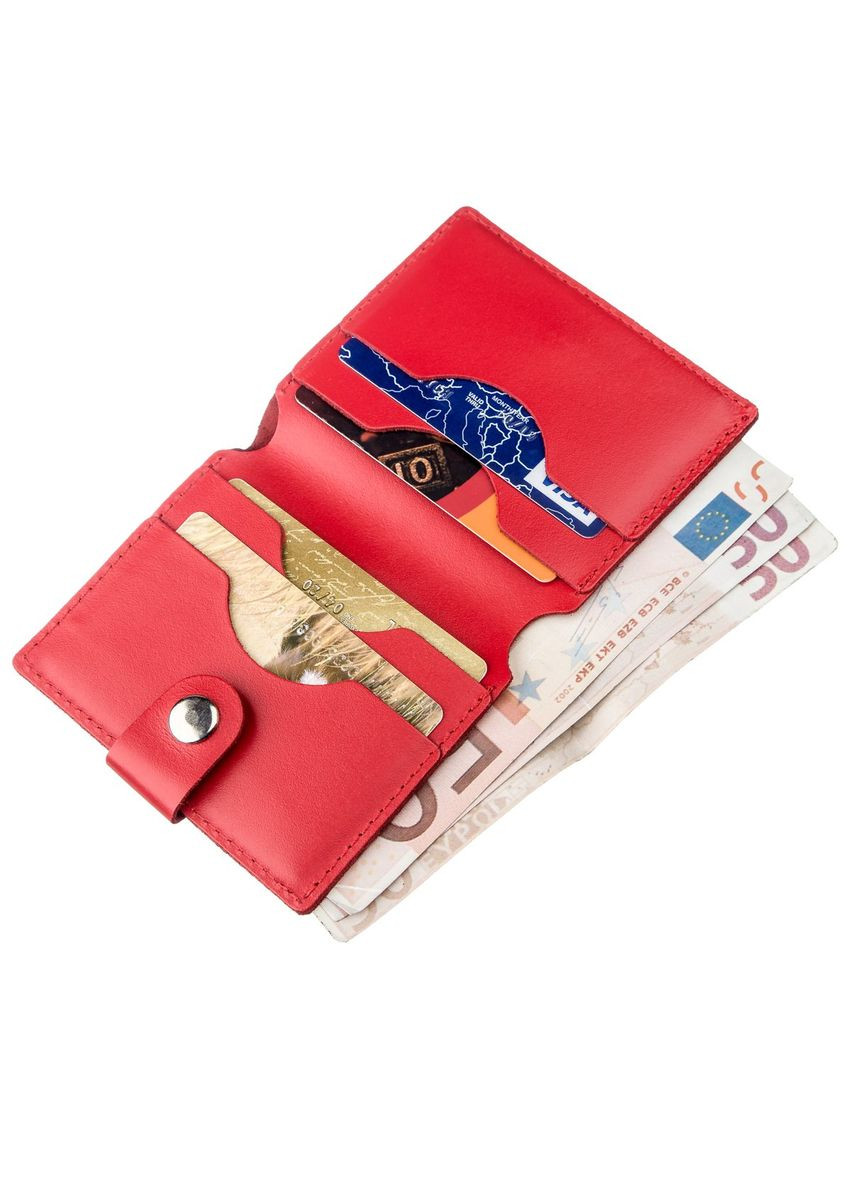 Женский кошелек из натуральной кожи 16223 Красный Shvigel (306881907)
