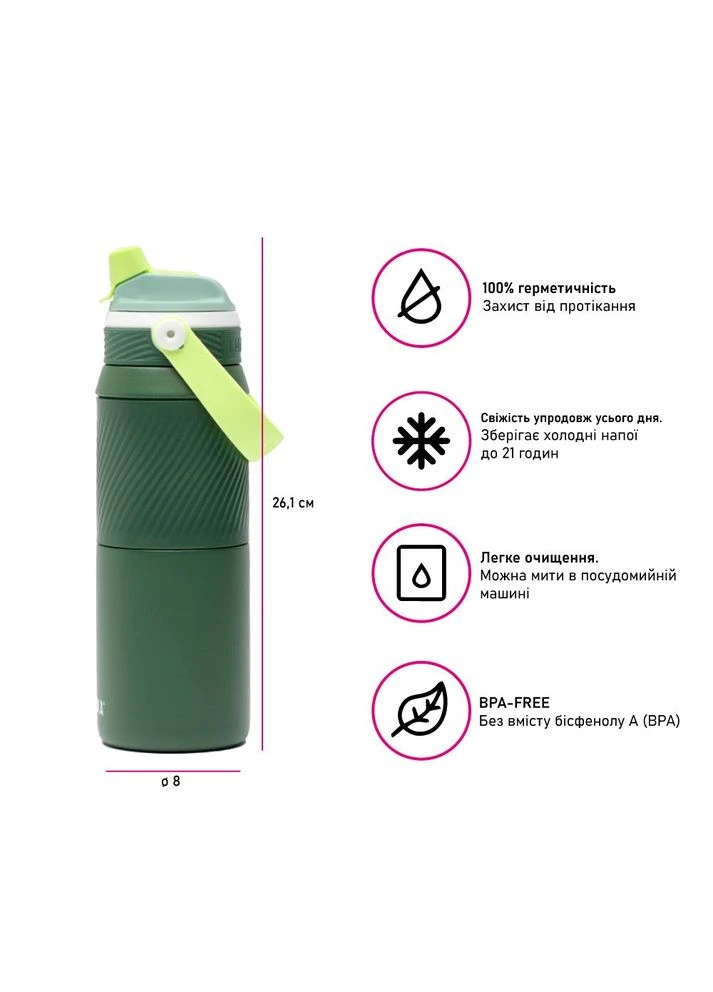 Термопляшка 2 в 1 750 мл Kambukka Dupla Insulated (401891390)
