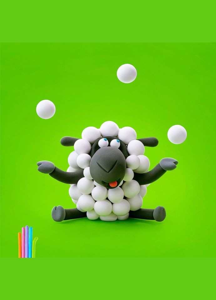 Набір самозатвердіючого пластиліну Вівця ЛІПАКА 30049-UA01 Lipaka (327218634)