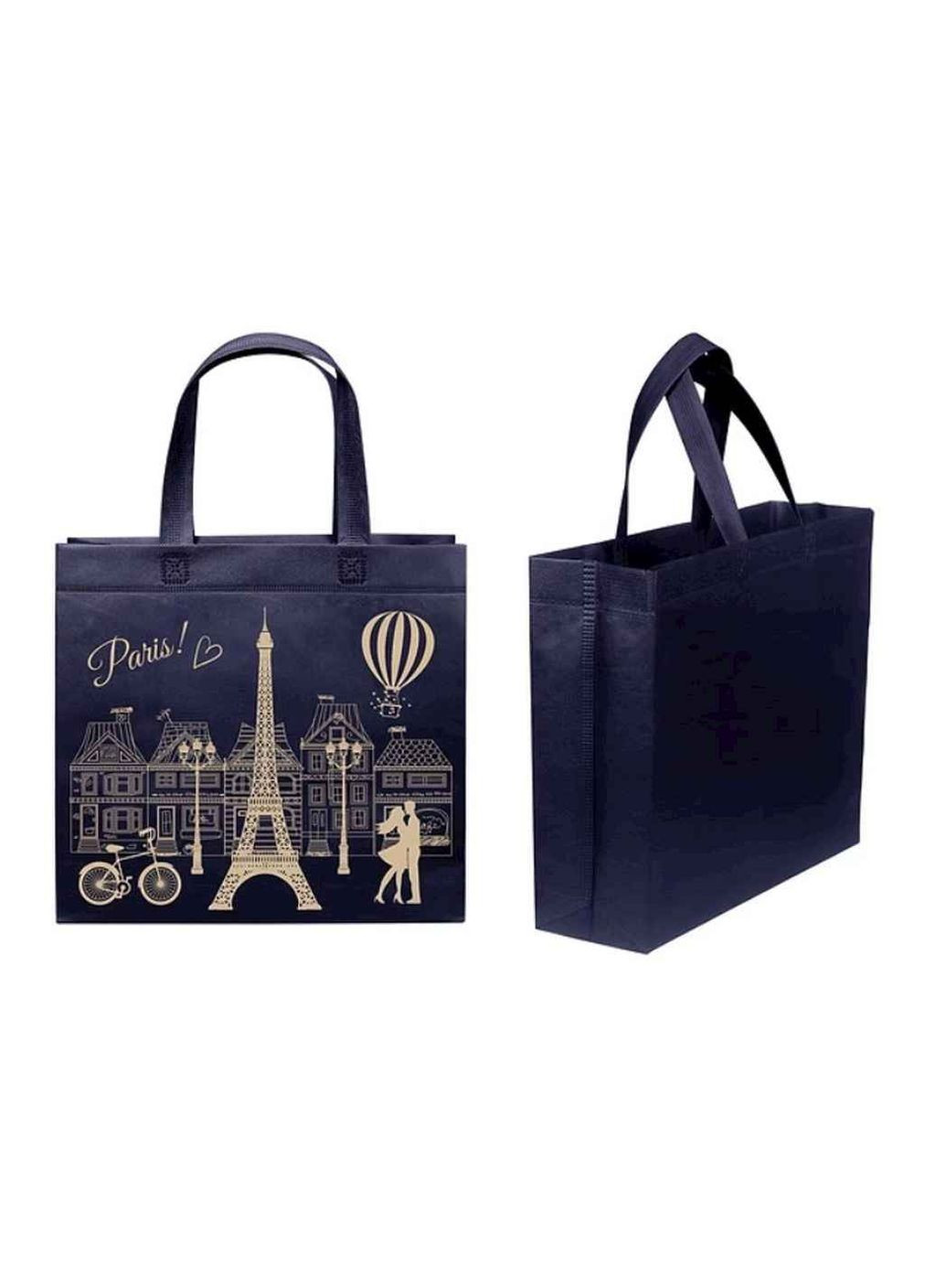 Эко сумка бокс с печатью Paris с замком 320х270х100мм 400мм EcoBag (362711721)