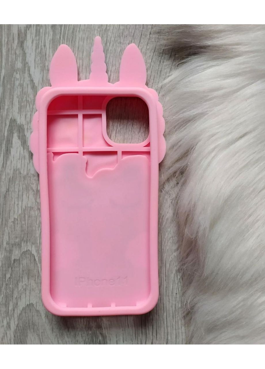 Чехол на 11 Единорог с блестками силиконовый 3d No Brand (360896587)