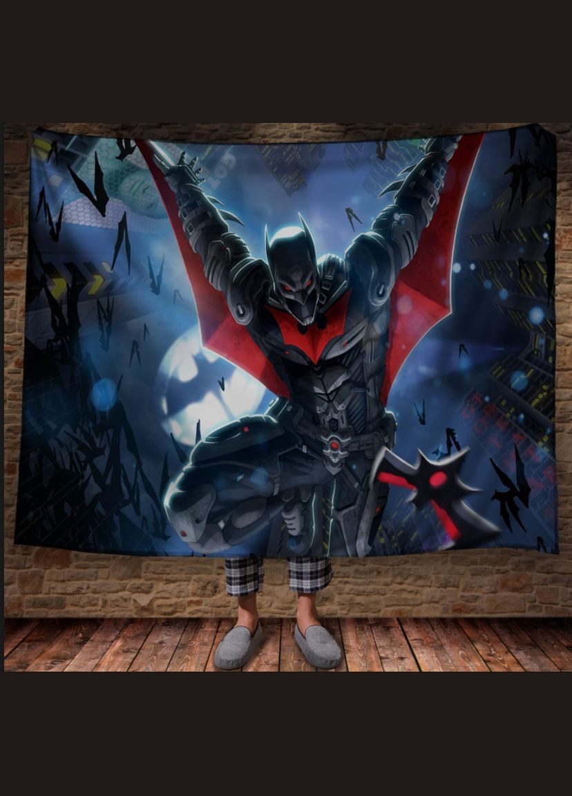 Плед с 3D принтом Бэтмен в полете Перша Креативна мануфактура PERFECTUS Плед (301868989)