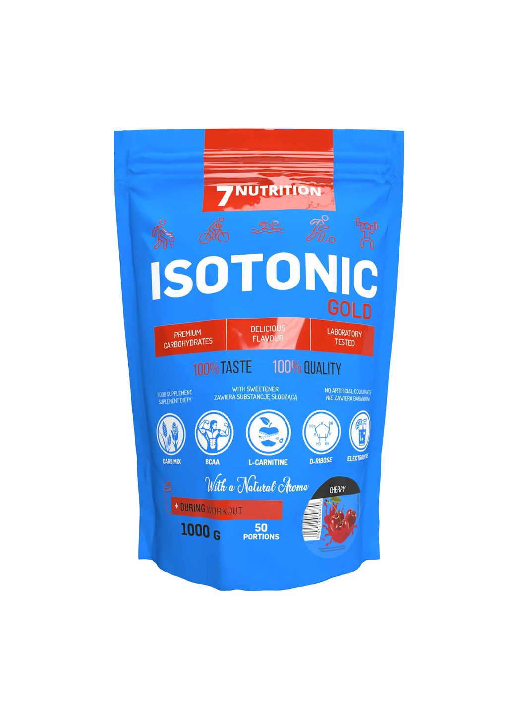 Изотонический напиток Isotonic Gold, 1000g (Cherry) 7 Nutrition (284729078)