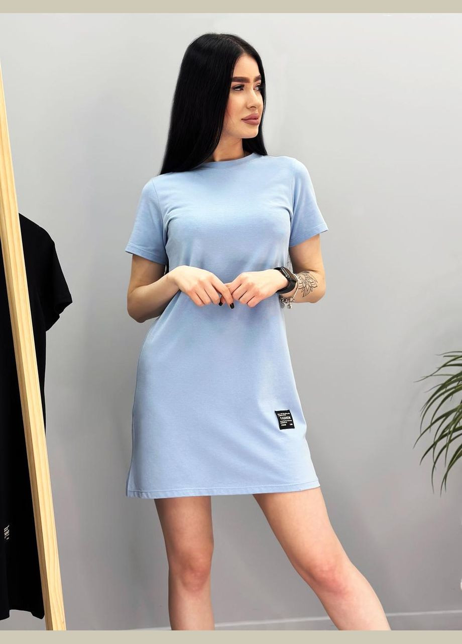 Блакитна літня сукня міні Fashion Girl