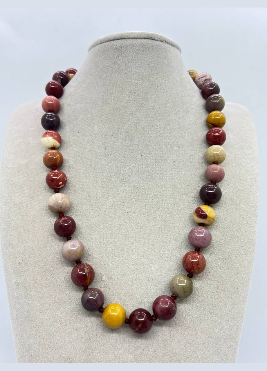 Бусы мокаит 11мм 44 см No Brand (290561906)