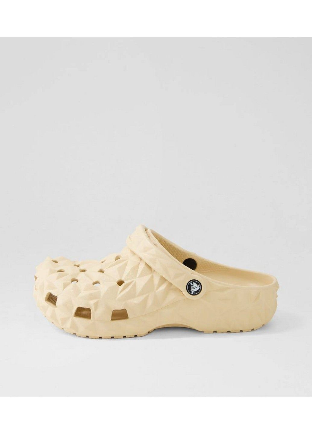 Бежевые сабо кроксы Crocs без каблука