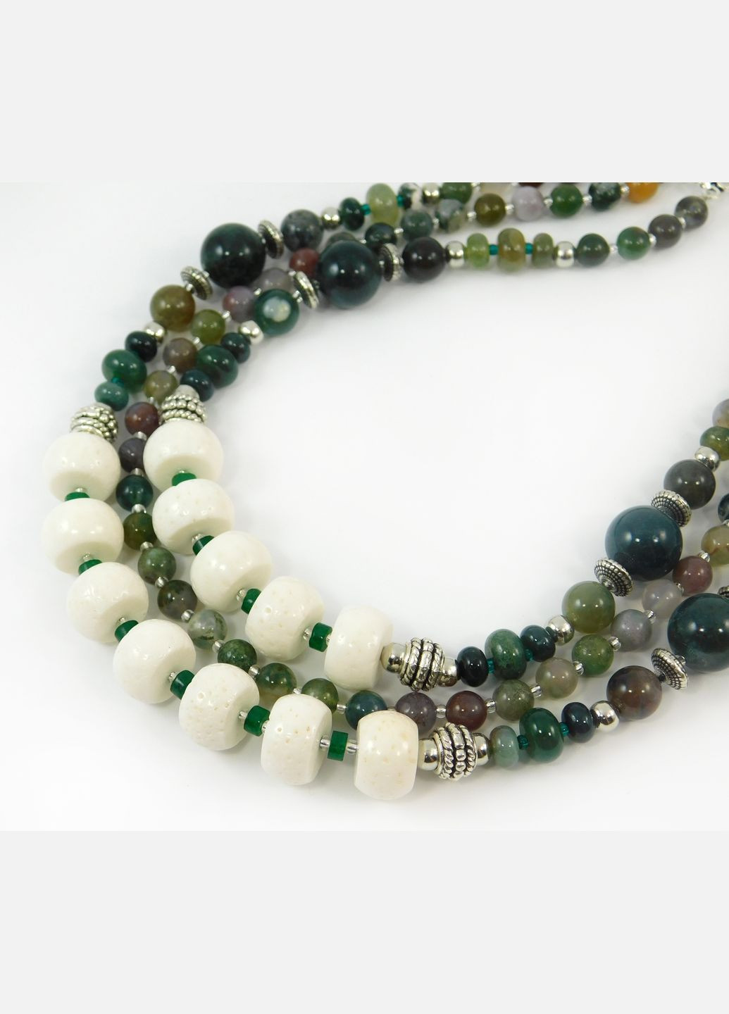 Намисто "Березневе" Яшма, Корал губчастий, Хризопраз Fursa fashion (322315980)