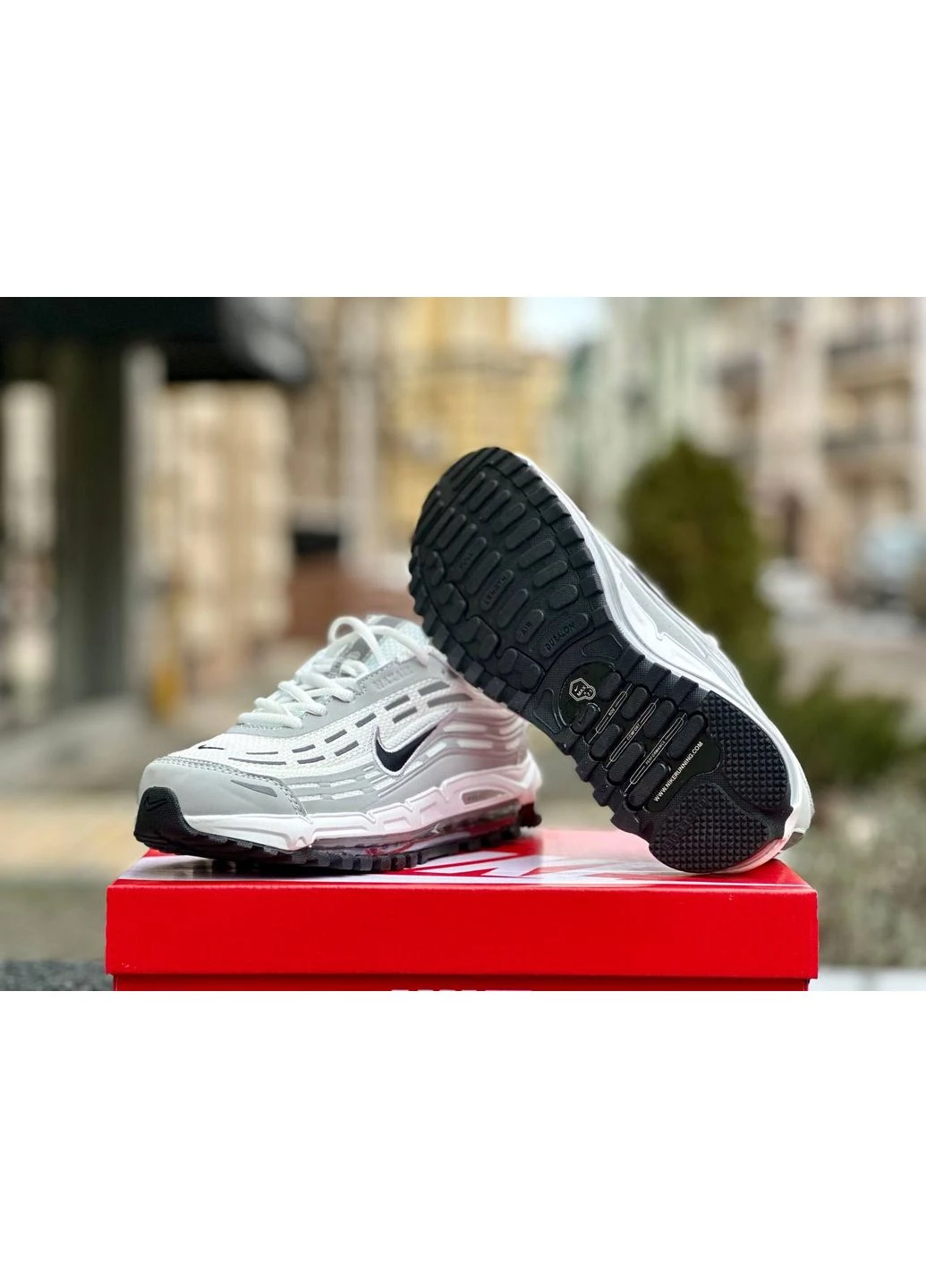 Білі кросівки чоловічі nike air max tl 2.5 white beige найк аір макс тл 2.5 білі демісезон No Brand