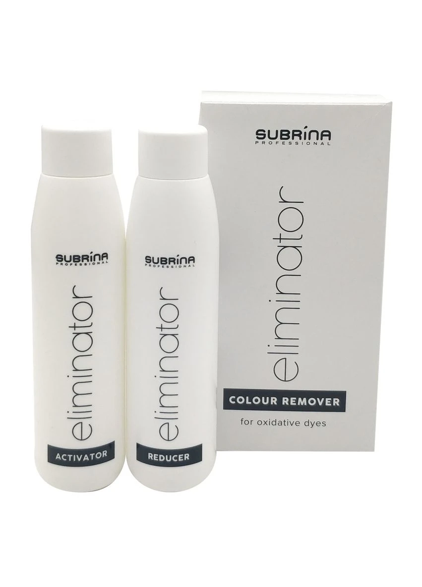 Двухкомпонентная смывка краски с волос SUBRINA eliminator reducer+activatorr 2x100мл Subrina Professional (301872472)