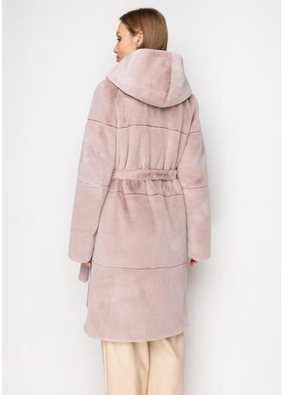 Роскошное Эко-Меховое Пальто 8291M-C айвори SAM S Samange (367724851)