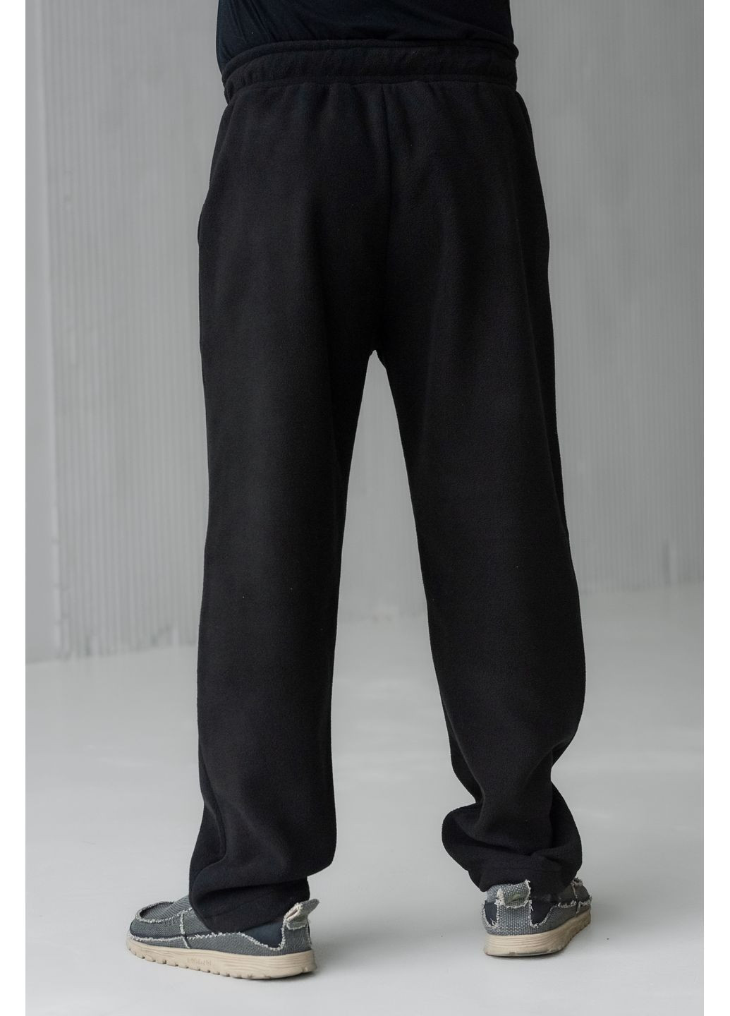 Черные повседневный зимние классические, прямые брюки Olis-Style