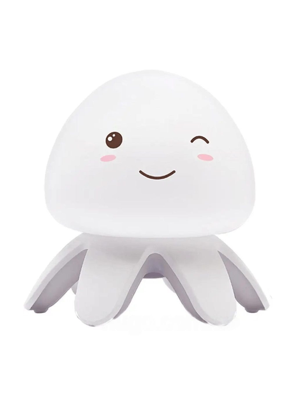 Силиконовый RGB светильник ночник с музыкой зарядкой от USB 1200 мАч 11.9х11.7х10.8 см (478196-Prob) Медуза Unbranded (303516348)