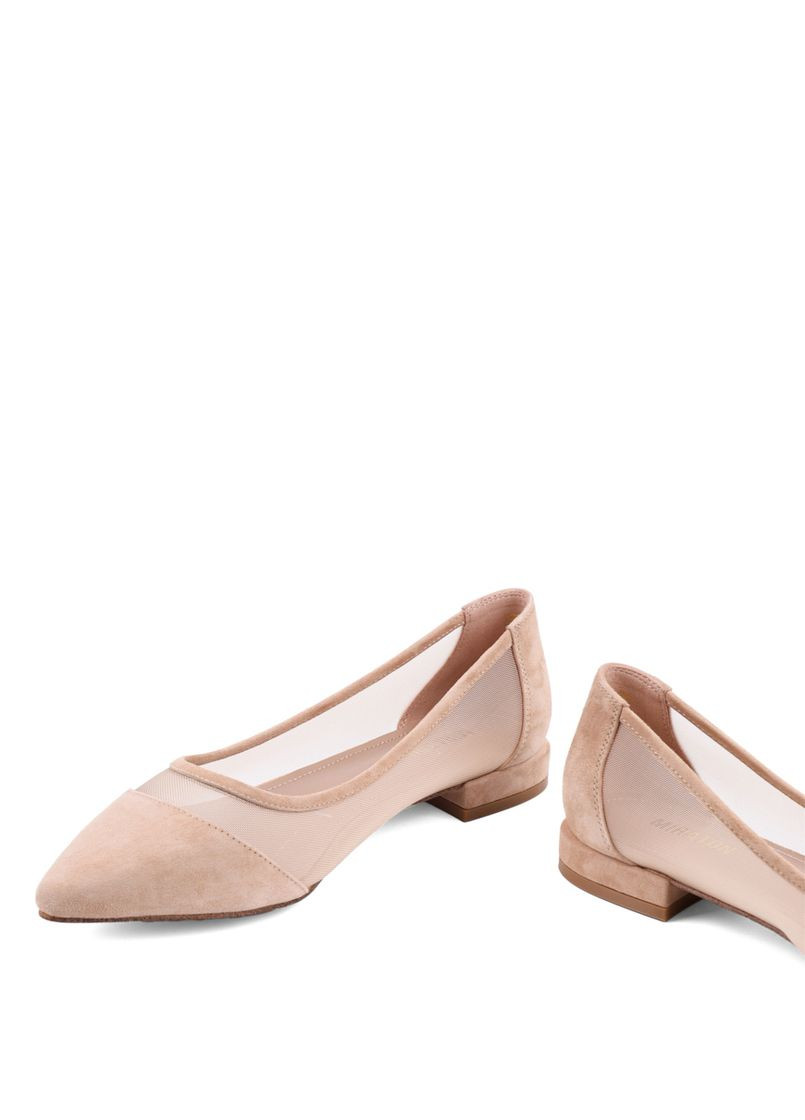 Жіночі жіночі балетки 2981-3 бежевий замша MIRATON | бежеві (325609288)
