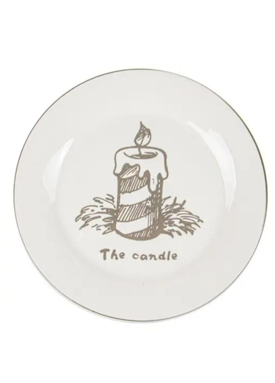 Тарілка Новорічна кераміка 21 см 858-0039 Lefard (365730889)