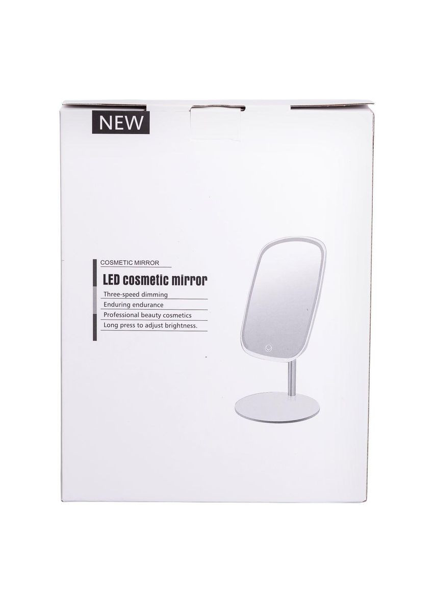 Настільне дзеркало з підсвічуванням 23х18 см для макіяжу на ніжці Рожеве HP-10-6AP Yiwu (370802273)