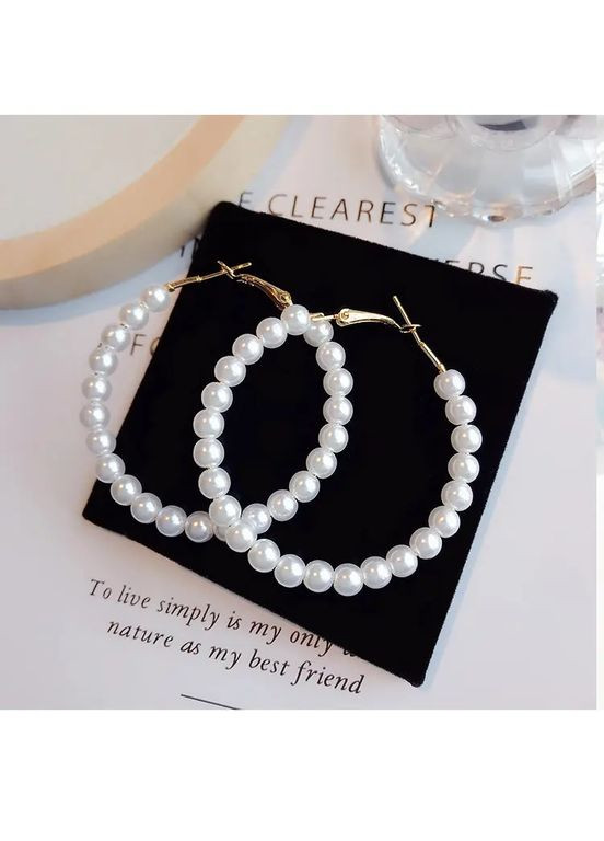 Серьги жемчужные кольца жемчуга с жемчугом. No Brand (338436404)