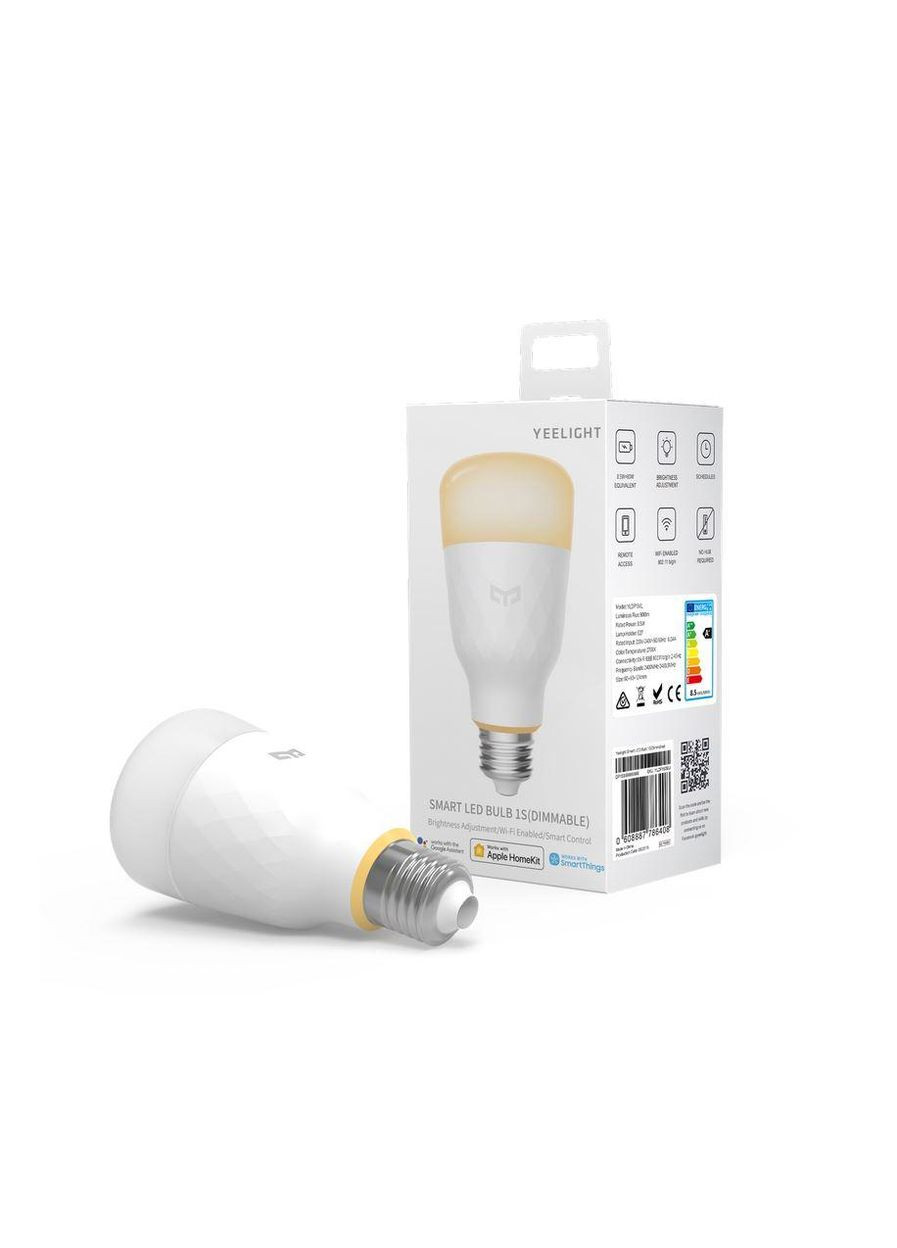 Лампочка розумна Xiaomi Smart LED Bulb 1s Warm White E27 керована по wifi Yeelight (280876611)