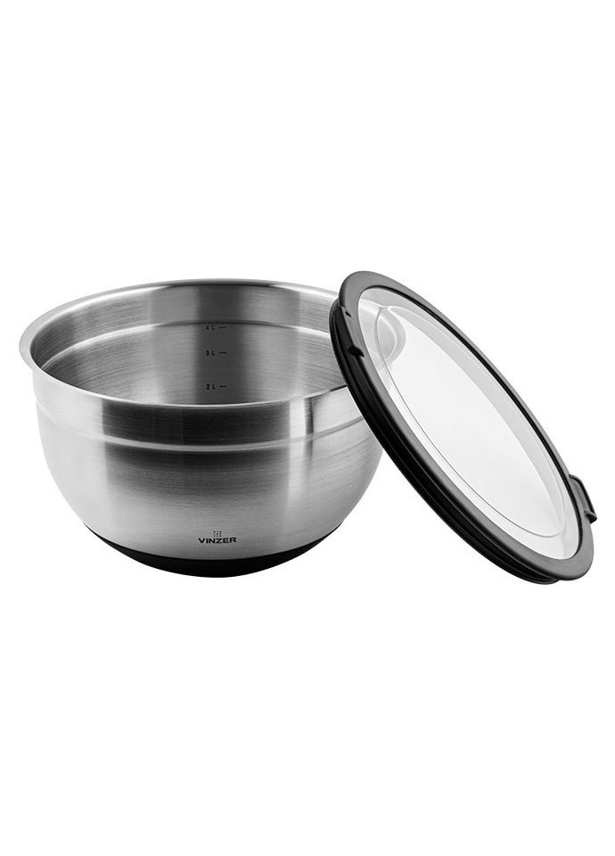 Миска з нержавіючої сталі VZ-50344 4 л Vinzer (349222262)