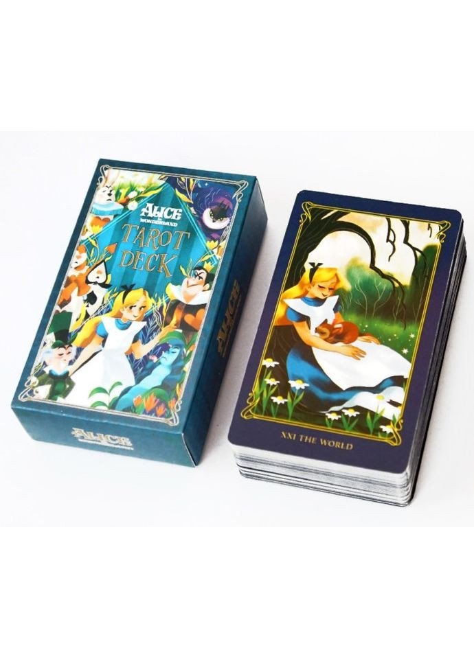 Карты Таро Алиса в стране чудес Alice in Wonderland 10.2х6 см Tarot (351372752)