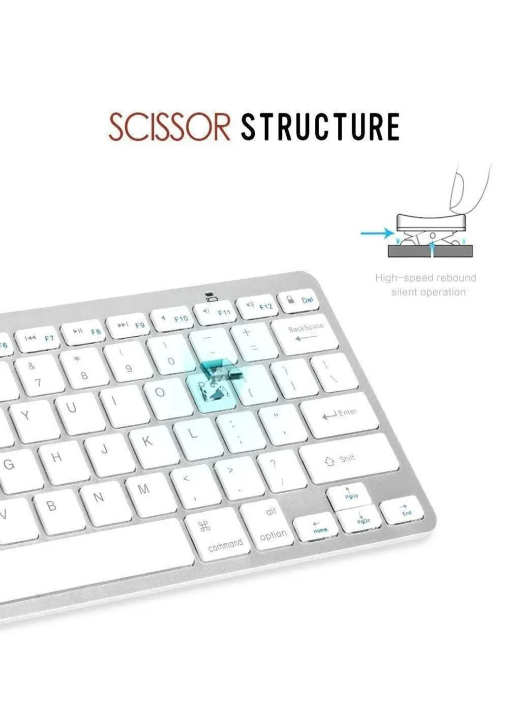 Бездротова клавіатура Bluetooth мембранна Keyboard X5 ART-3710 клавіатура для пк і для смартфона android VTech (322031946)