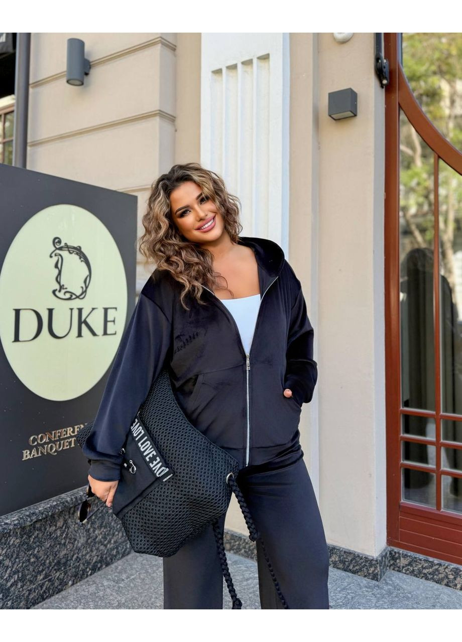 🔥Стильний костюм на змійці з велюра, Туреччина — ЗАМІРИ В ОПИСІ🔥 DK/DL Мода без кордонів (370493304)