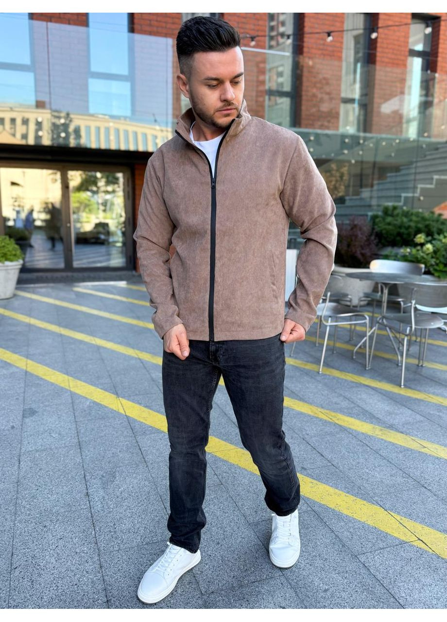 Темно-бежевая демисезонная куртка мужская демисезонная Vakko