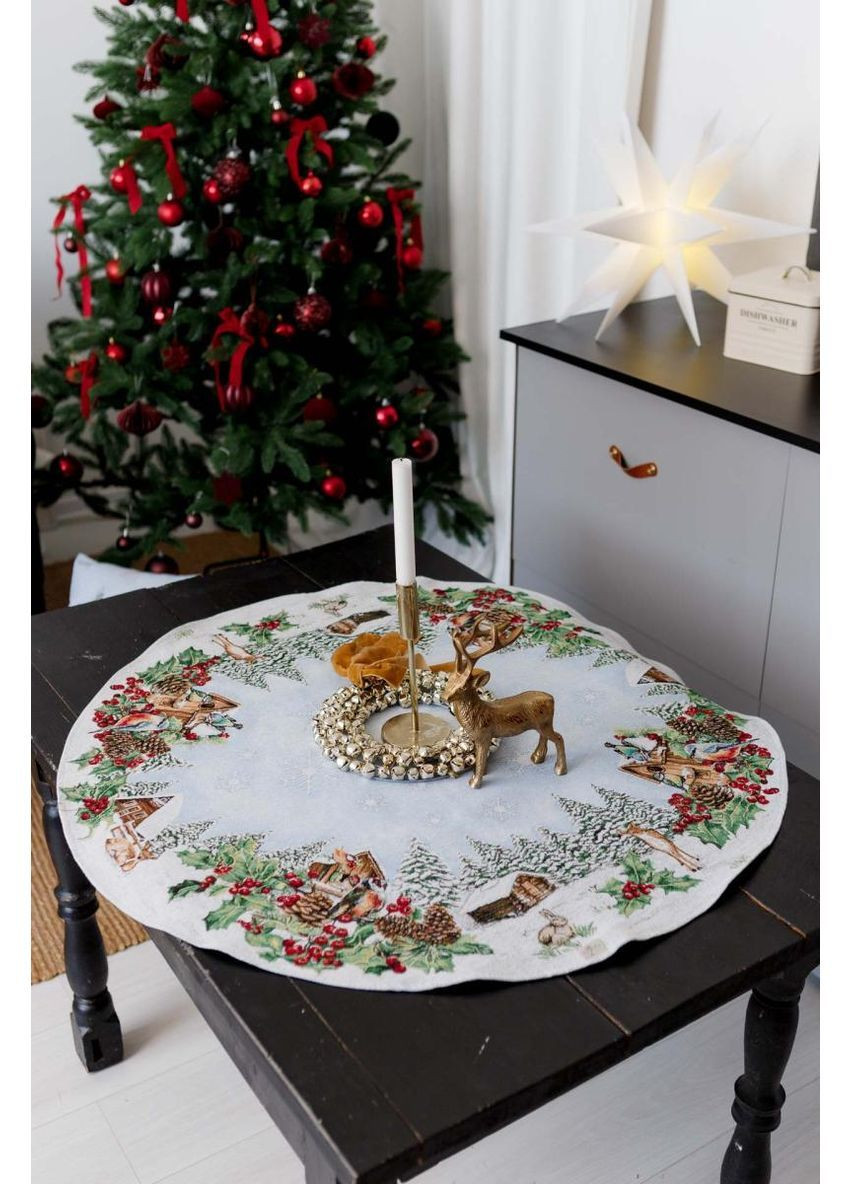 Скатерть гобеленовая SQUIRREL Dх90 см Прованс (367261770)