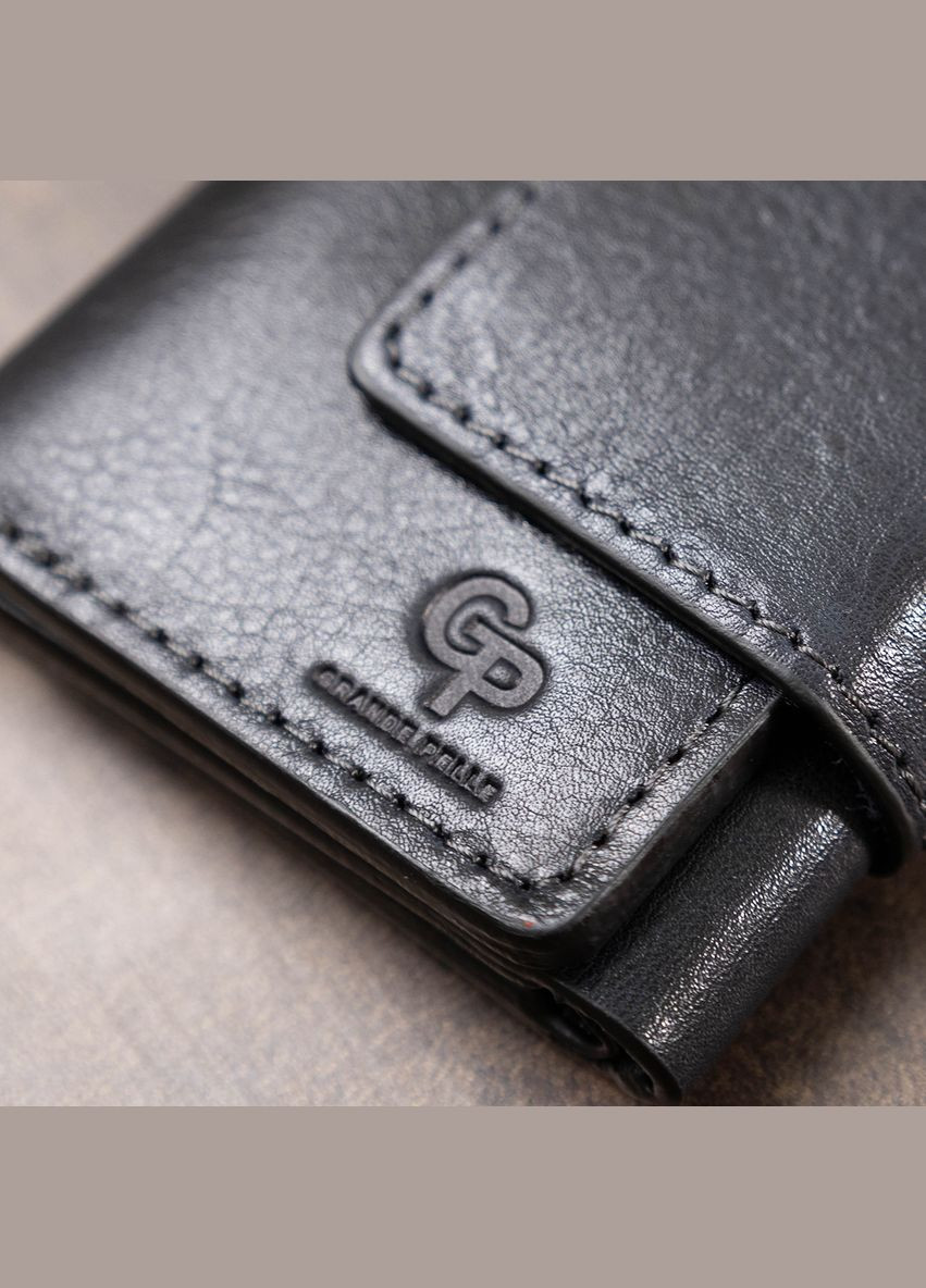 Чоловіче шкіряне портмоне синій 11511 Grande Pelle (329197308)