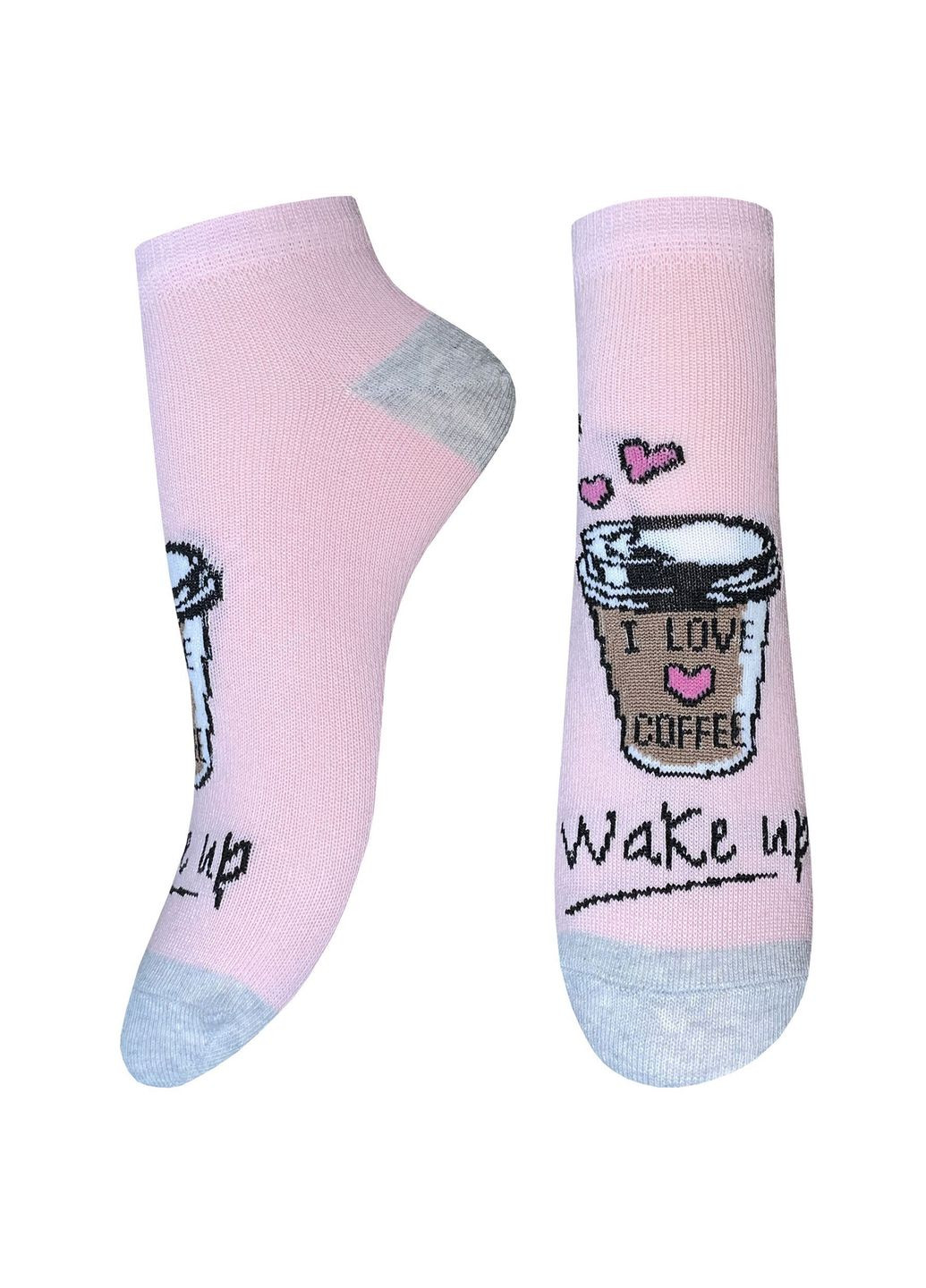 Розовые носки женские 5446 23 серебро меланж Легка Хода (330827601)