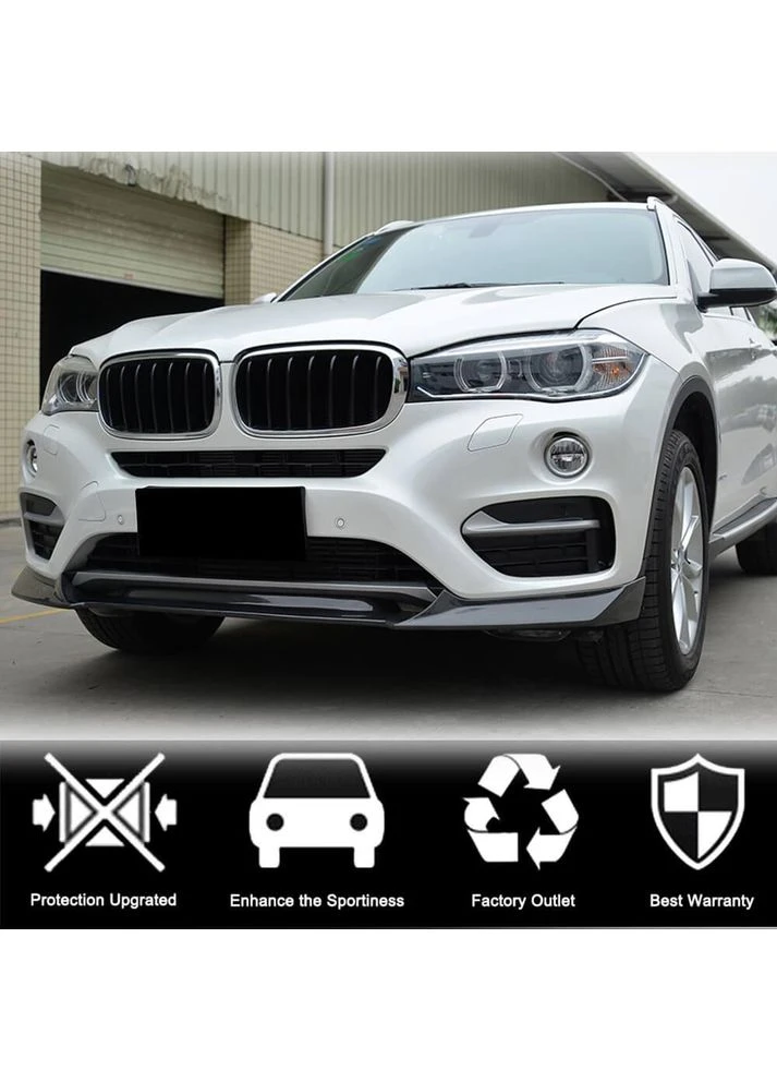 Накладка на передний бампер Карбон V1 (Base) для X6 F-16 2014-2019 гг BMW (389788313)