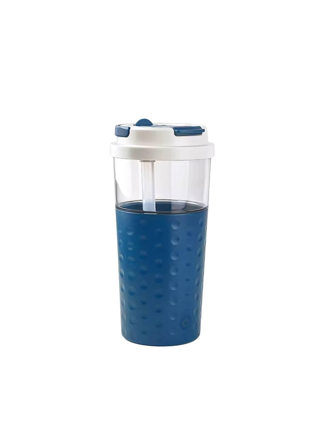 Електричний акумуляторний шейкер 500 мл з USB зарядкою синій No Brand (337989687)