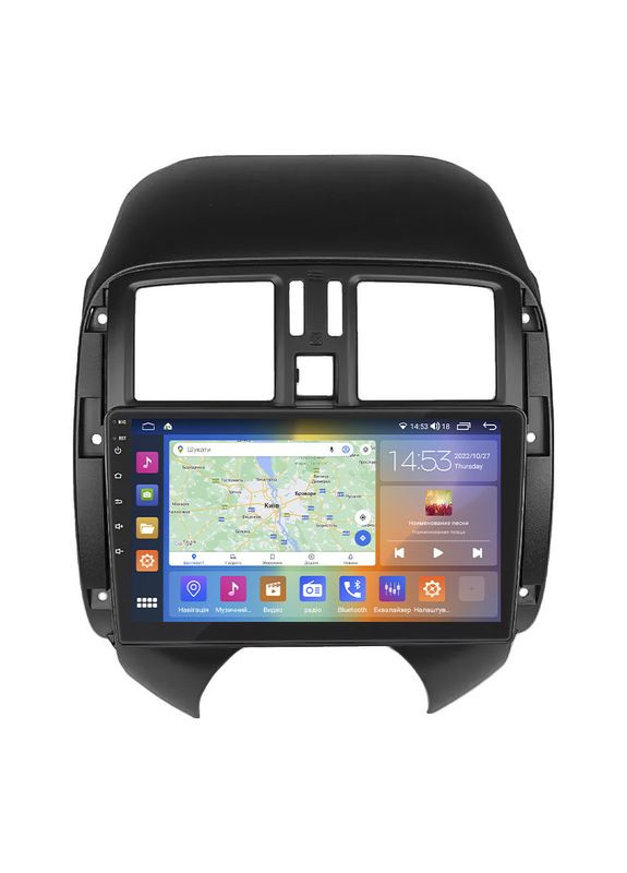 Штатна магнітола 9" для Nissan Versa II 2012-2014 4/64Gb CarPlay 4G Wi-Fi GPS Prime IPS 8 ядер Ніс 7 шт. Lesko (336206477)