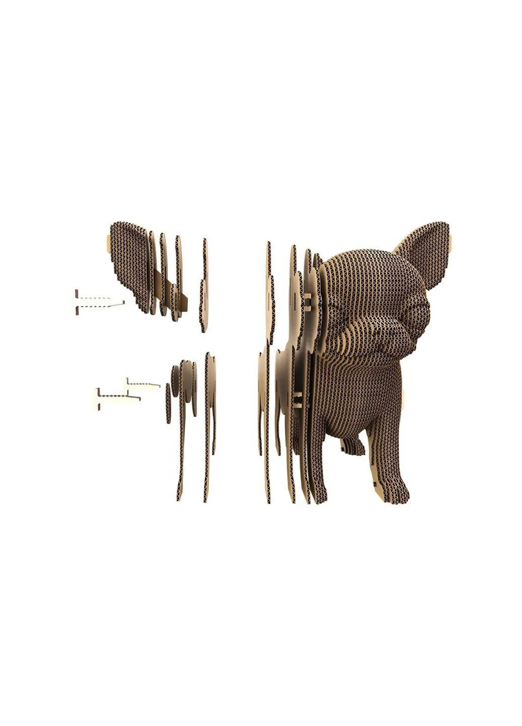 Картонний конструктор " 3D Puzzle CHIHUAHUA PUPPY" колір різнокольоровий ЦБ-00278678 Cartonic (365699761)