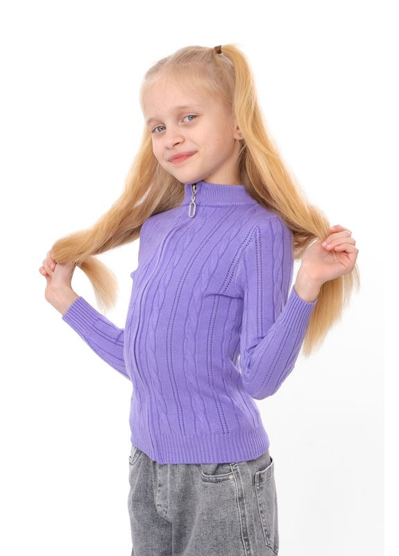 Кофта для дівчинки приталеного крою на блискавці (p-18490) Носи своє (367088946)