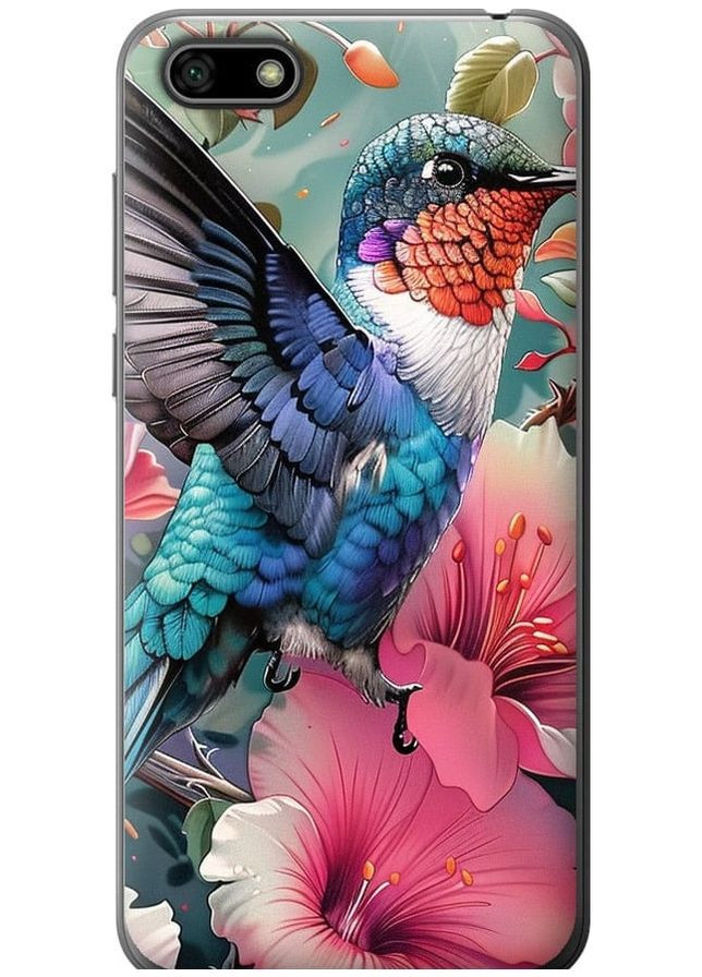 2D пластиковый чехол 'Сказочная колибри' для Endorphone huawei y5 2018 (285782725)