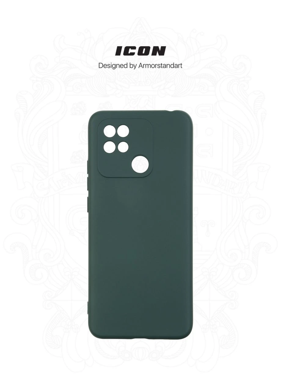 Чехол ICON для Xiaomi Redmi 10C Camera cover Dark Green (ARM61311) KLB ArmorStandart (390054491)