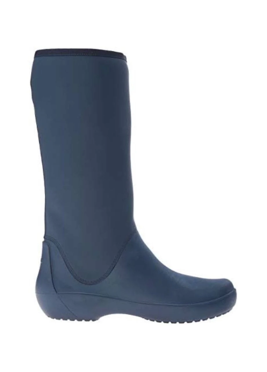 Голубые резиновые сапоги womens crocband jaunt rain boot Crocs