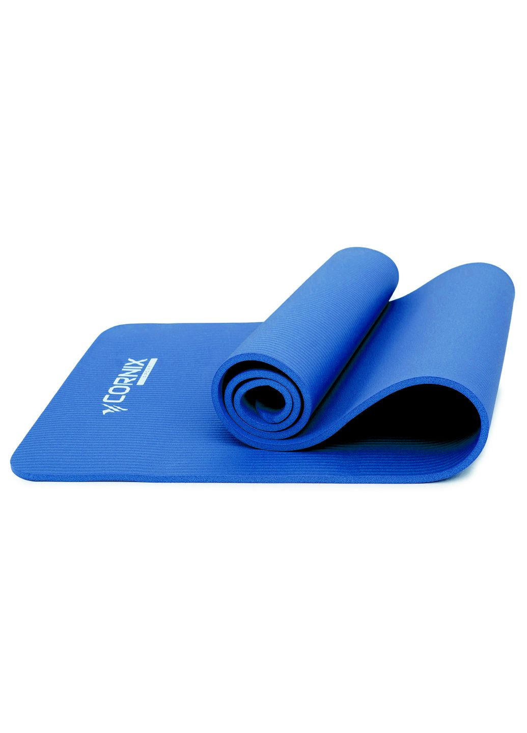 Килимок спортивний NBR 183 x 61 x 1 cм для йоги та фітнесу XR0009 Blue Cornix xr-0009 (275333958)