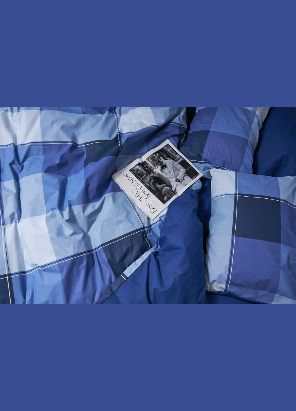 Комплект постельного белья Бязь Gold Люкс «» полуторный евро 160х220 наволочки 4х50х70 (MS-820004888) Moon&Star finland blue (293147948)