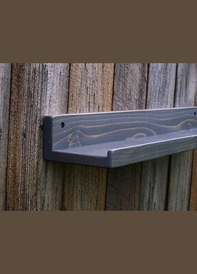 Настенная полка из дерева Хенкок 100 морион (НСП-0031011) No Brand (328080982)