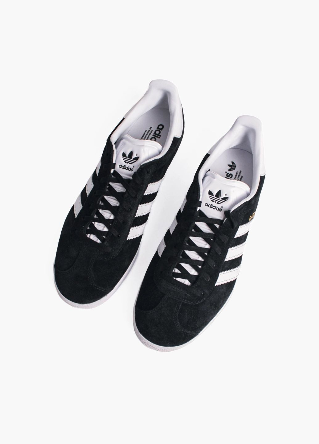 Чорні кросівки унісекс gazelle core black black bb5476 adidas