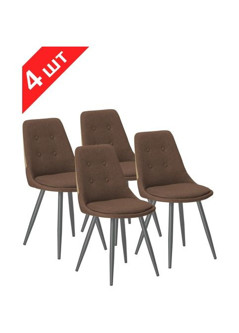 Комплект стульев K8764 Brown (4 шт) GT (286421810)