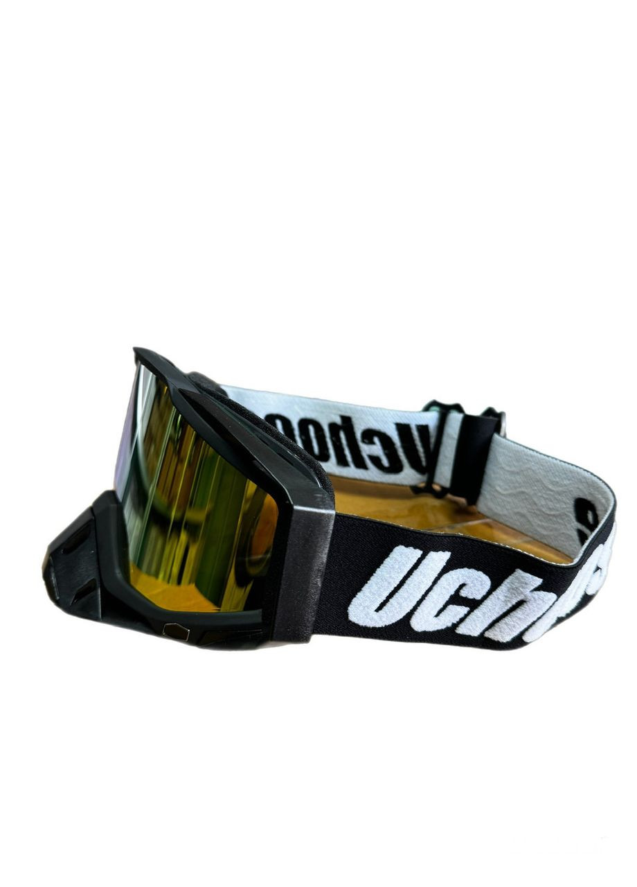 Мото очки мотоочки кроссовые эндуро Profi Black с поляризацией и затемненным желтым стеклом China (370677351)