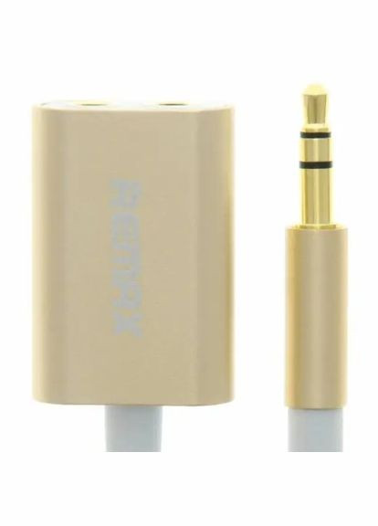 Адаптер RL-S20 Sharing 3.5 мм - 2x3.5 мм (M/F), Gold (2000700007109) Remax (336958913)