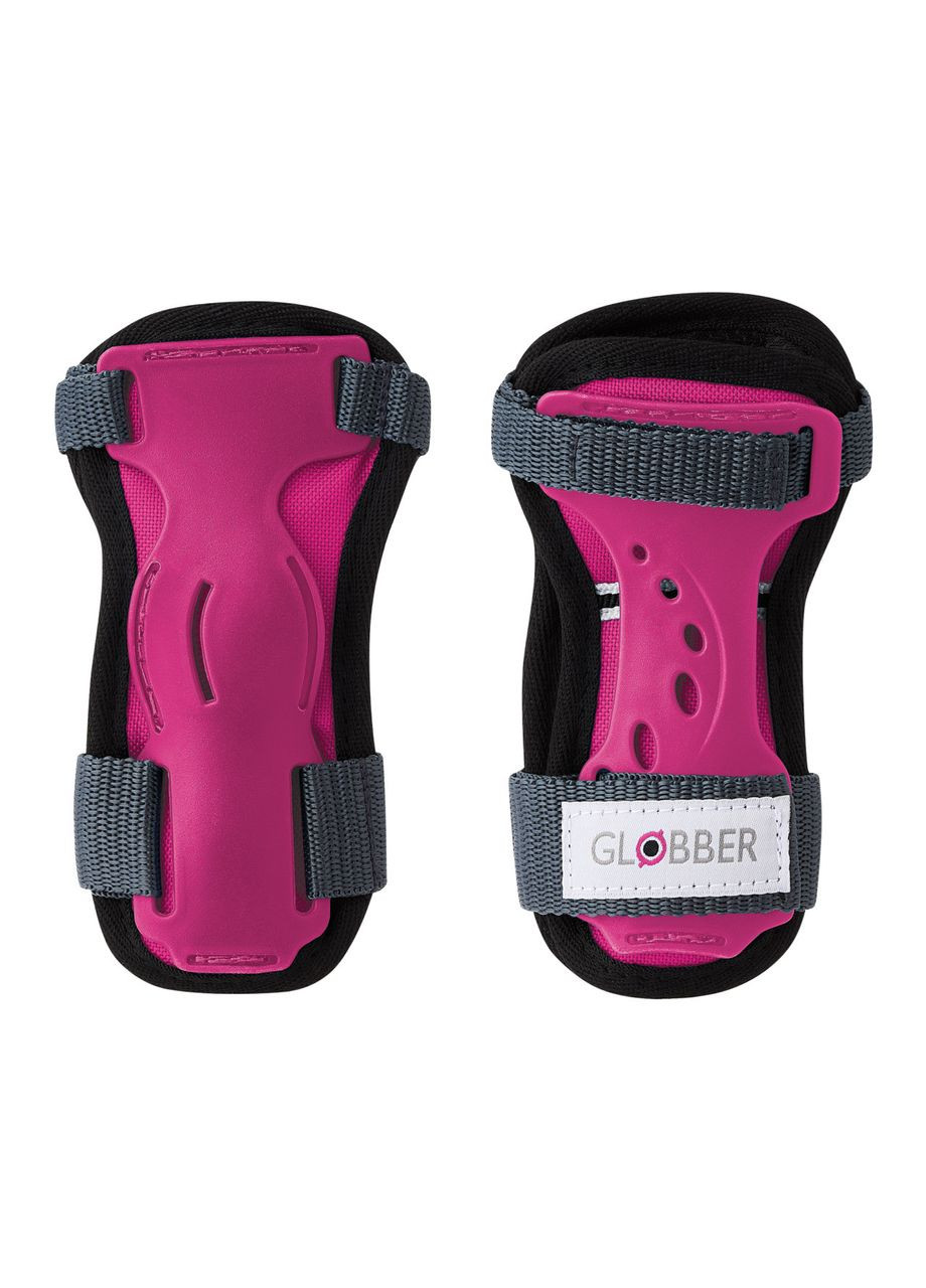Захист наколінники+налокітники+щитки для зап’ясть фуксія (темно-рожевий) для дитини 25-50кг () Globber 541-310 (363820500)