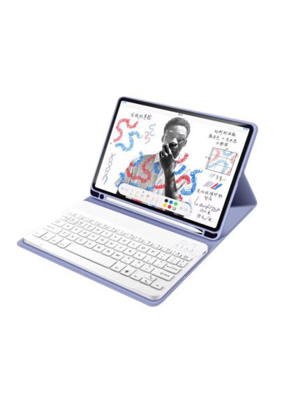 Чехол для планшета (712997) BeCover with keyboard Apple iPad Mini 7 2024 Purple (366521691)