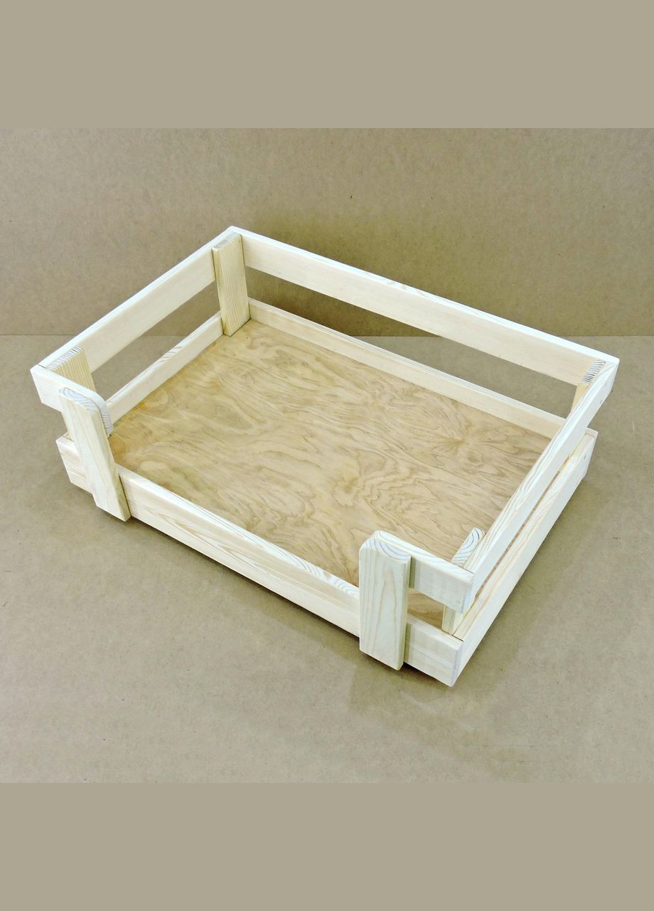 Лежак деревянный для собаки из дерева Бонелли 80х50 бланже (ЛЖК-0007201) No Brand (328450263)