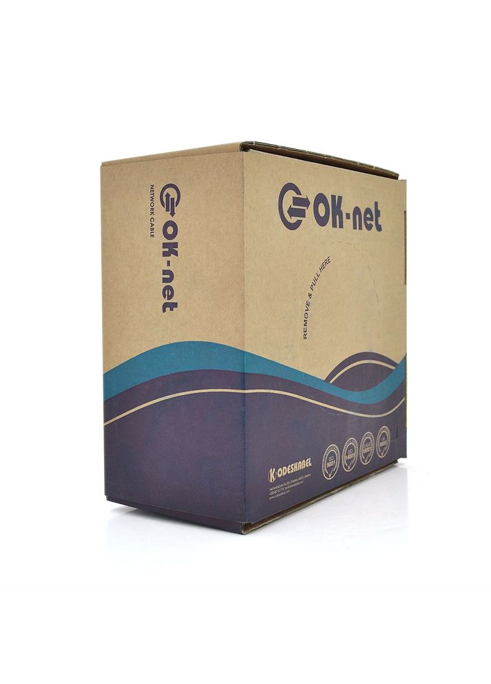 Кабель КПВ-ВП (16) 1 * 2 * 0,48 (U/UTP-cat.3), CU, для внутр. робіт, 500м. Одескабель (370623134)