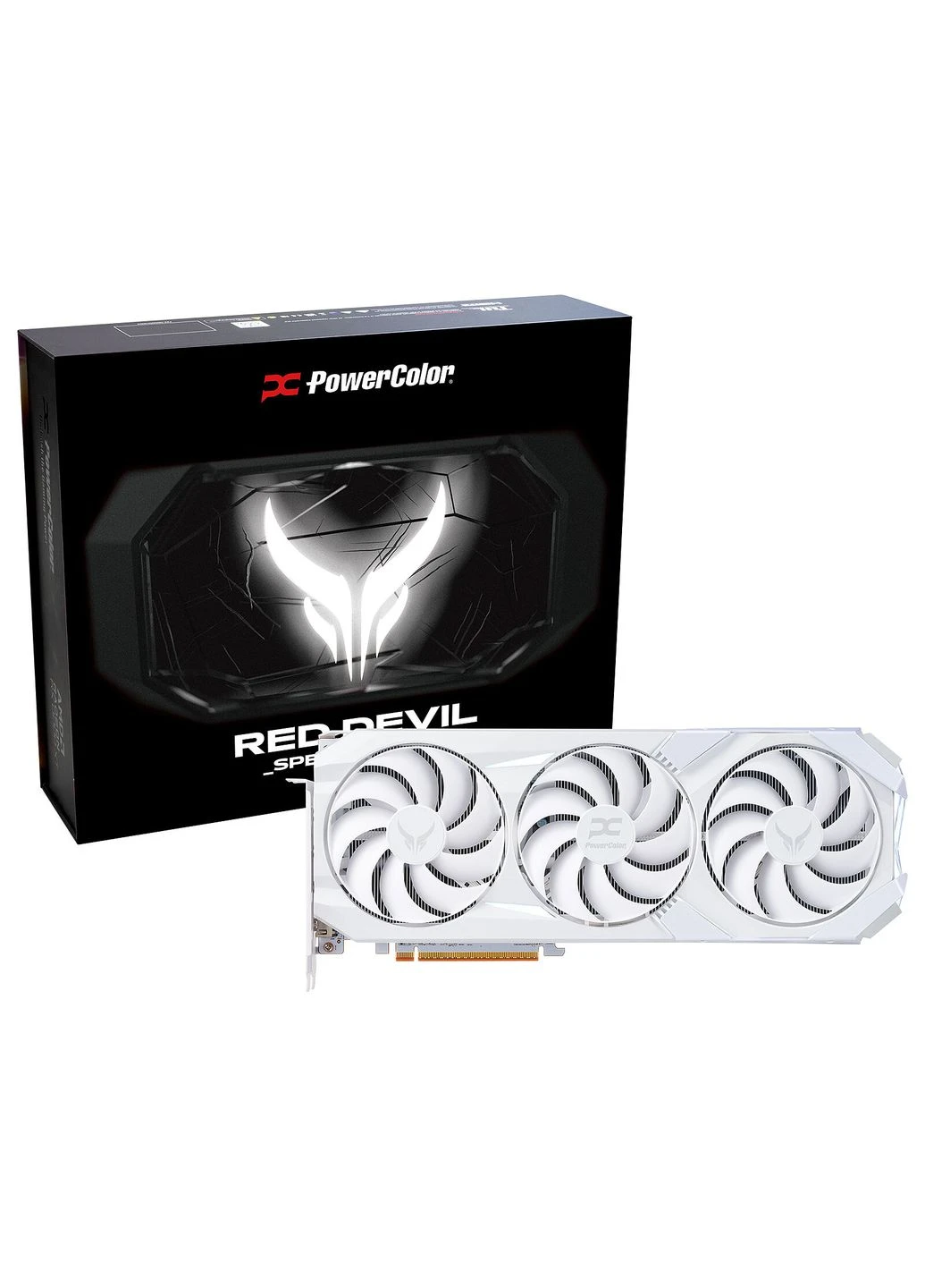 Видеокарта AMD Radeon RX 9070 XT 16GB GDDR6 Red Devil Spectral White (RX9070XT 16G-E/OC/WHITE) PowerColor (362668295)